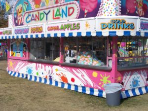Midway Carnival Booth at the Oceana County Fair
